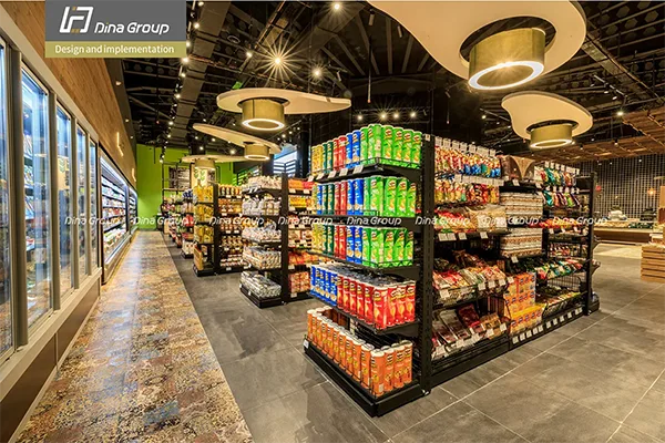 طراحی و تجهیز سوپر مارکت لوکس - میتا ملل - یخچال فروشگاهی - قفسه فروشگاهی - سردخانه صنعتی